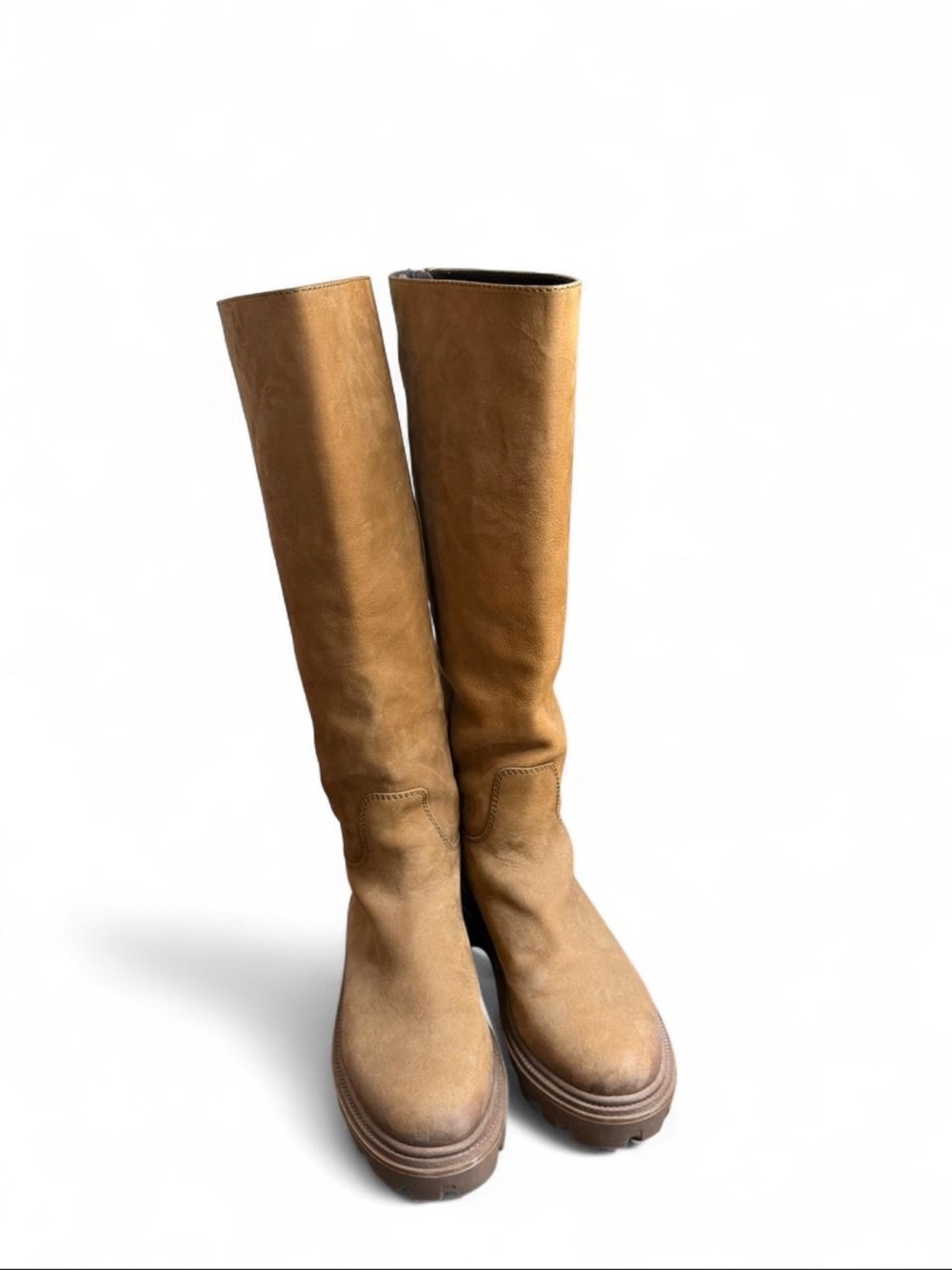 rag & bone Tall Platform Over-the-Knee Boots in Tan